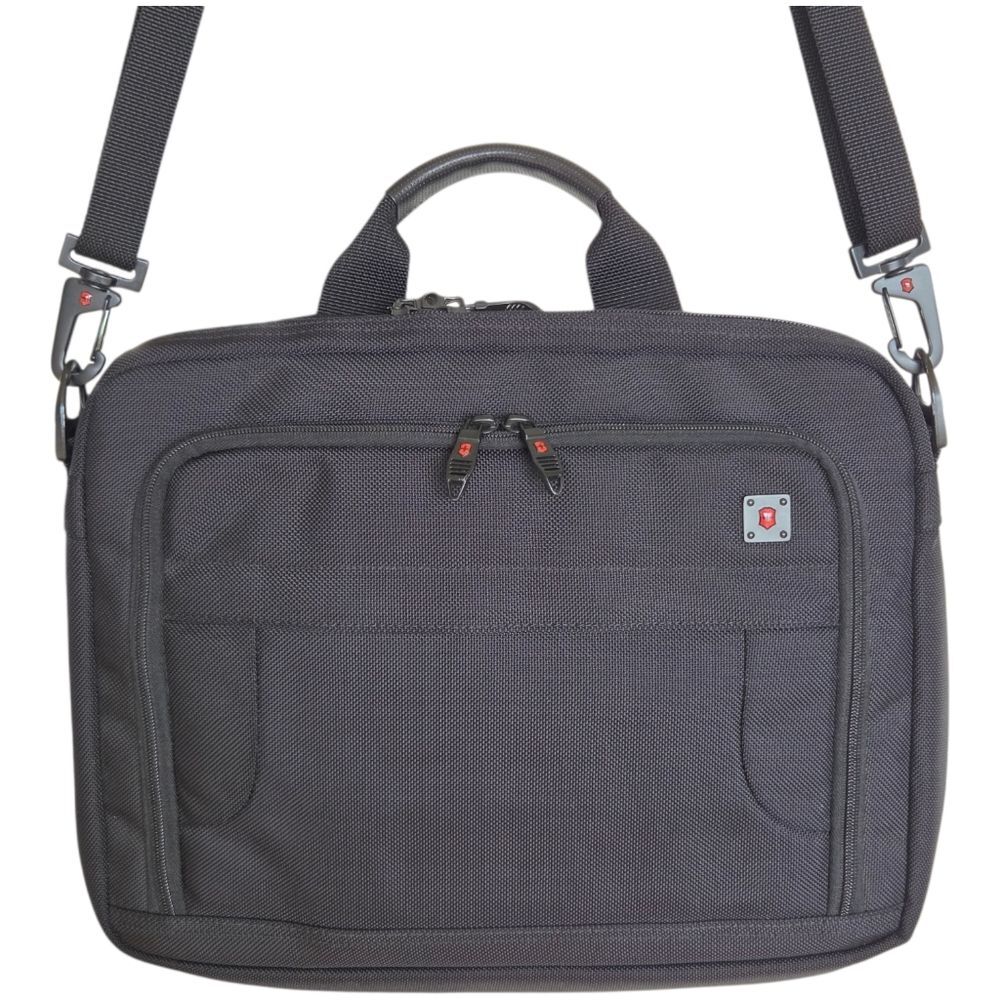 Swiss Army Business Gear Laptop Briefcase Web Recruit Victorinox Black NEW - Picture 15 of 16